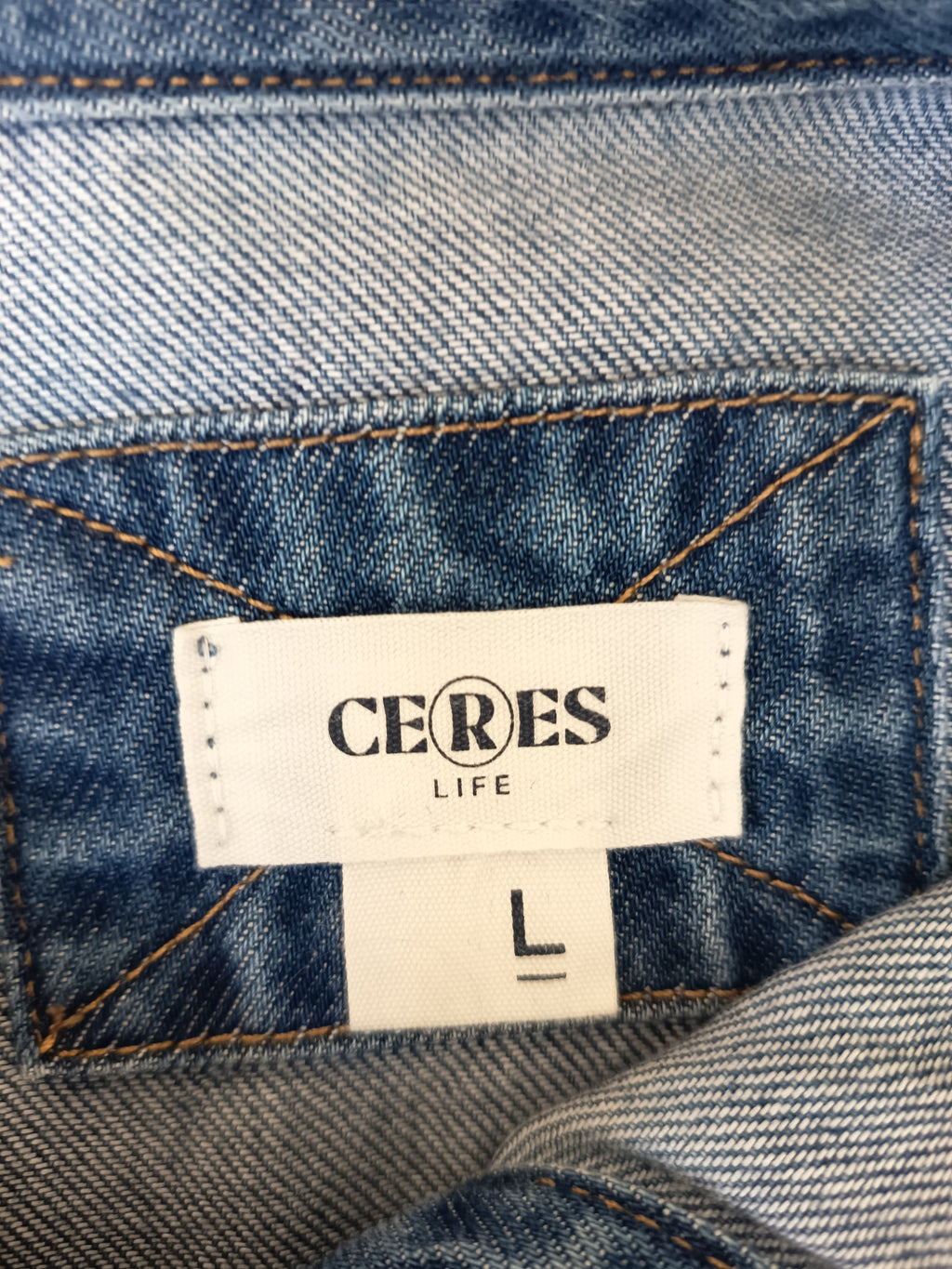 Ceres No Short Sleeve Denim Shirt (L)