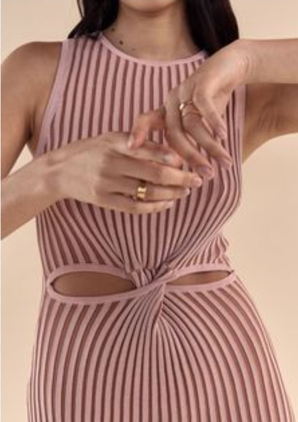 Elka Collective Lavinia Ribbed Midi Dress