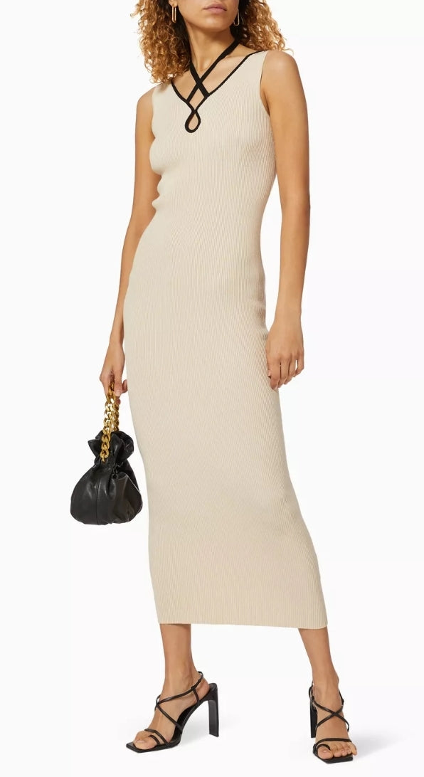 Wynn Hamlyn Cotton Keyhole Knit Dress (8)