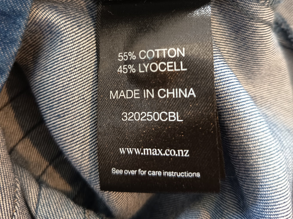 Max Brooklyn Tuck Detail Denim Vest