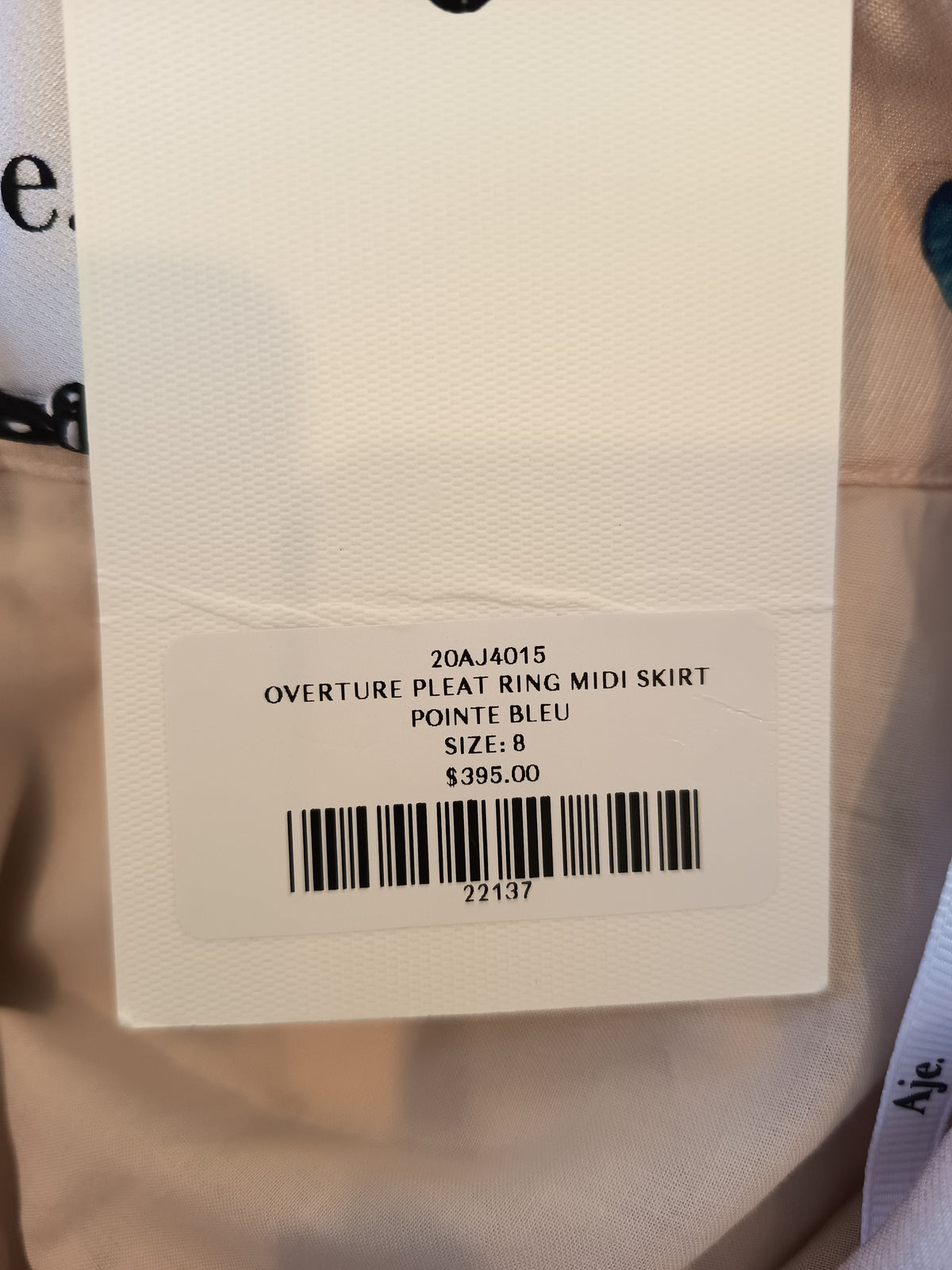 Aje Overture Pleat Skirt Pointe Bleu (8) (NEW)
