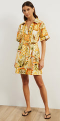 Atmos&Here Britt Linen Blend Belted Mini Dress (10)