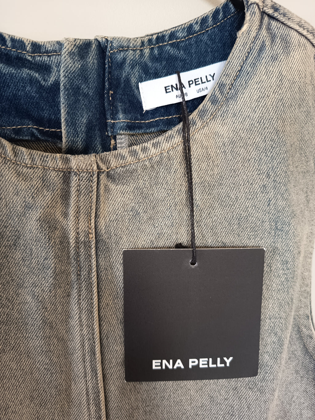 Ena Pelly Gracie Denim Mini Dress (NEW)