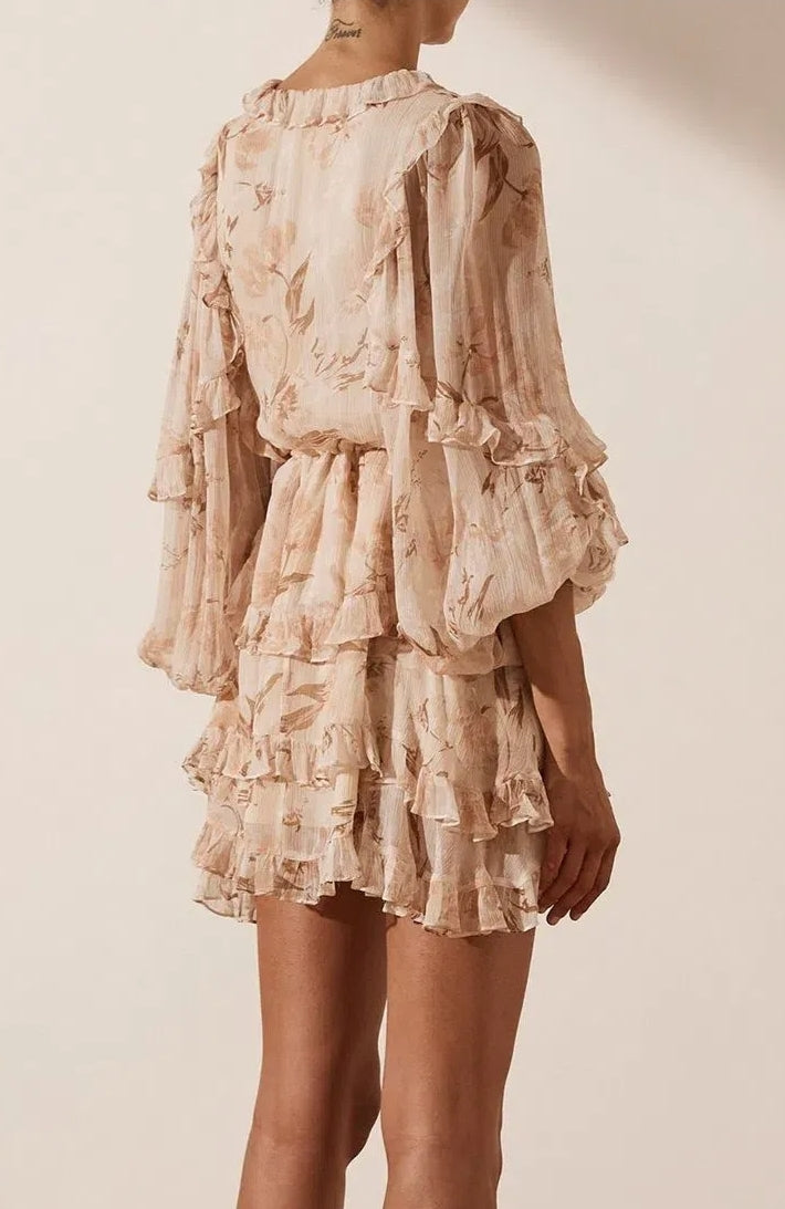 Shona Joy Nina Frill Mini Dress