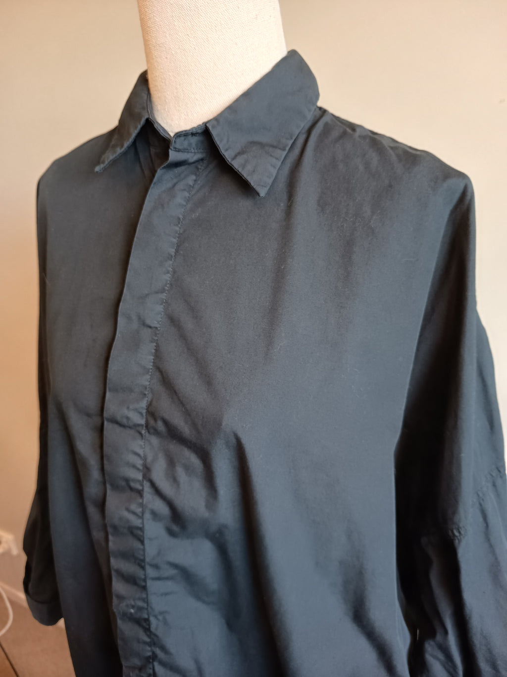Bassike Oversized Shirt Dress (XS)
