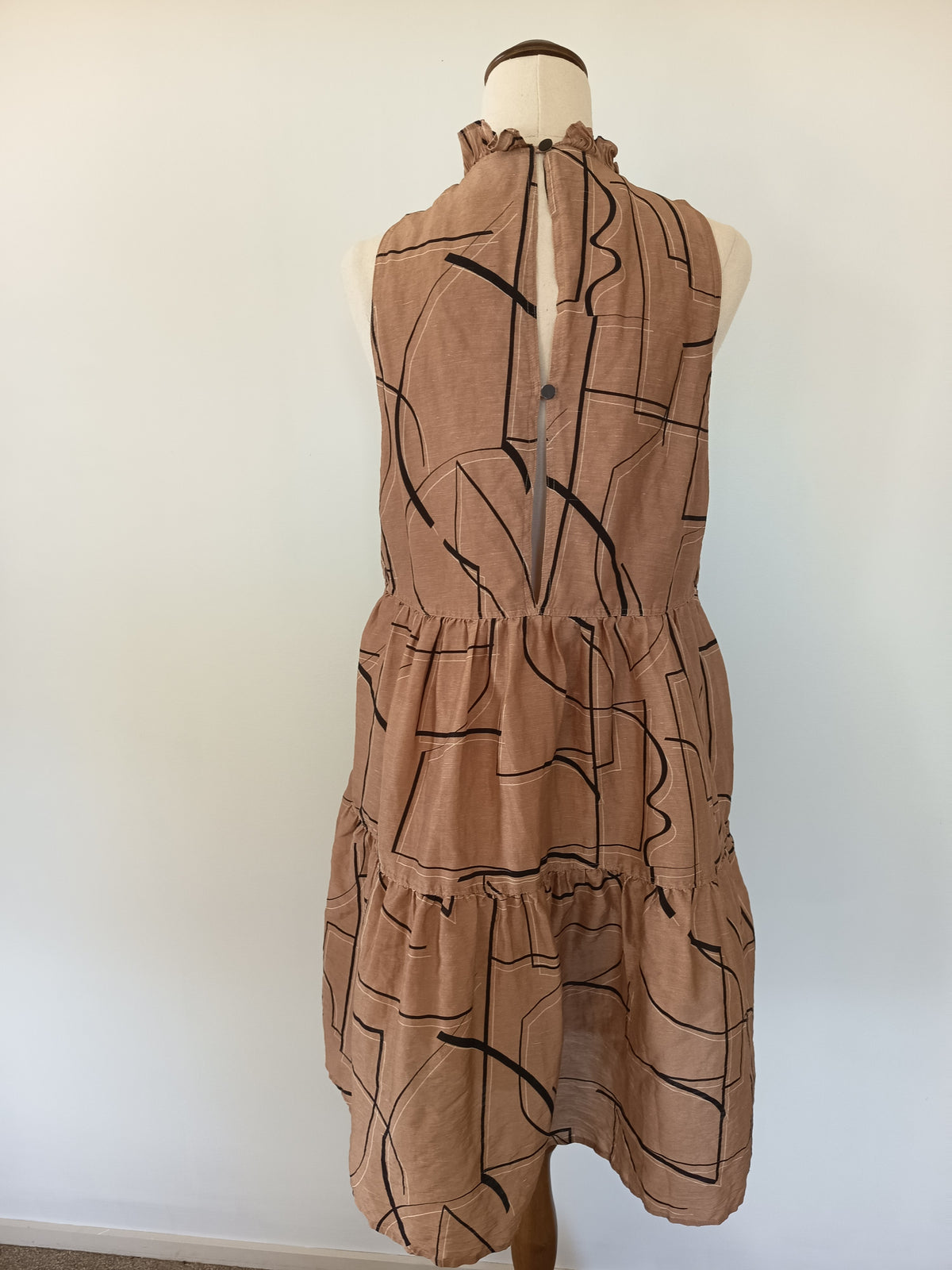 SABA Dia Linen Silk Dress (S)