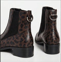 Senso Leopard-print Chelsea Boots