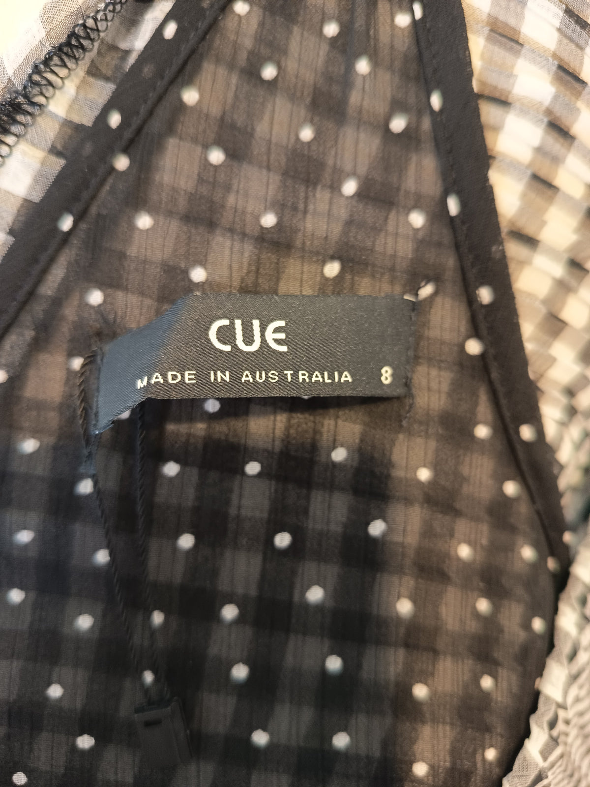Cue Gingham Pleat Midi Dress (8)