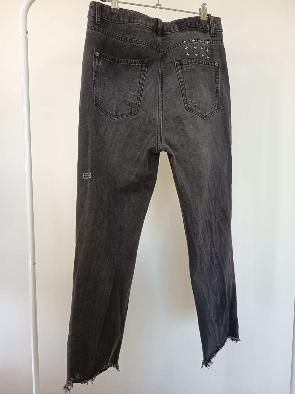 Ksubi Chlo Wasted Black Crow Trashed Jeans (28/10)