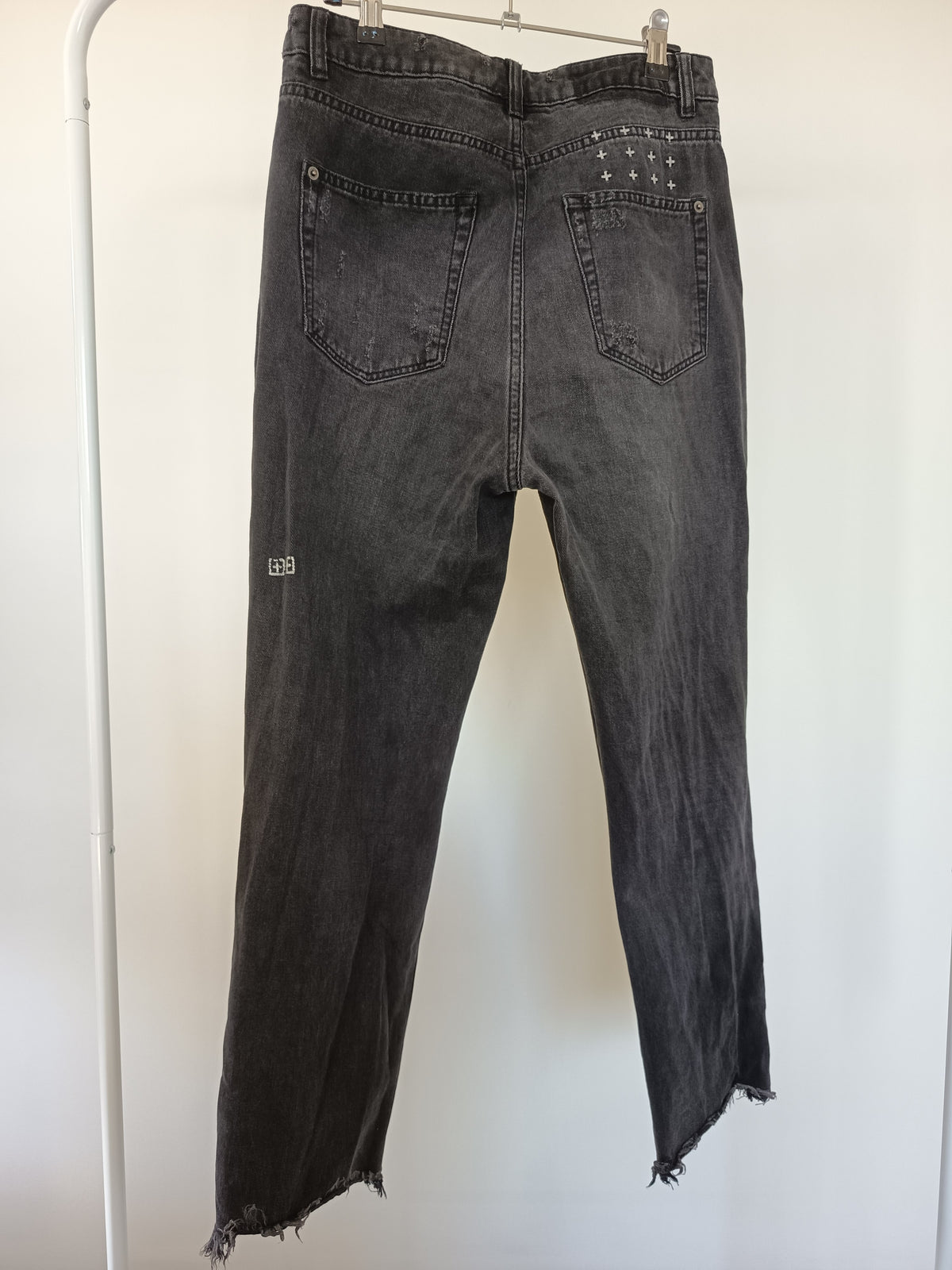 Ksubi Chlo Wasted Black Crow Trashed Jeans (28/10)