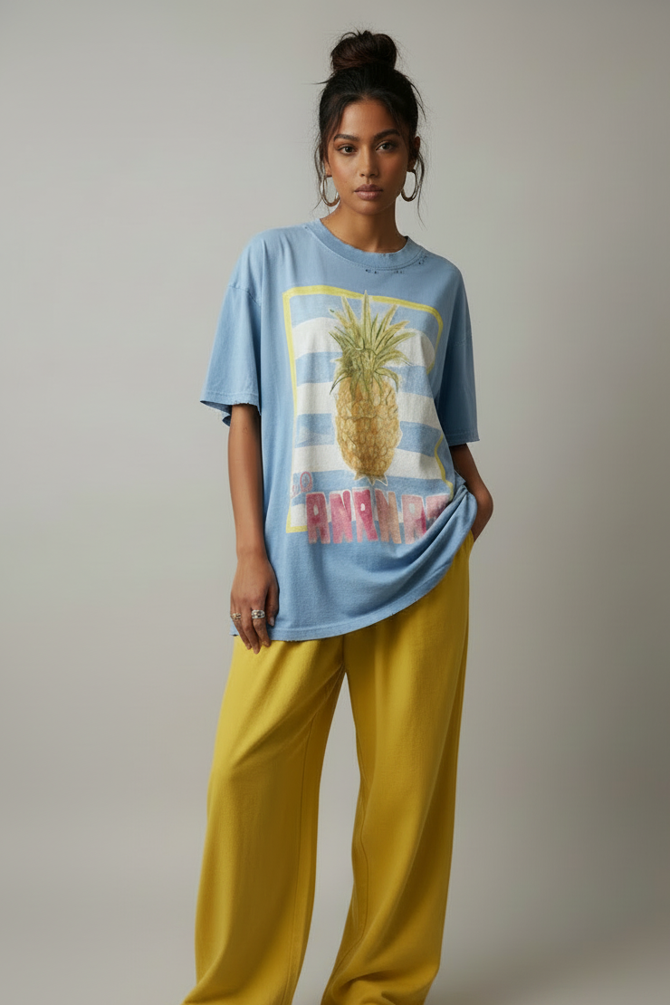 MAKU Las Ananás Distressed Tee