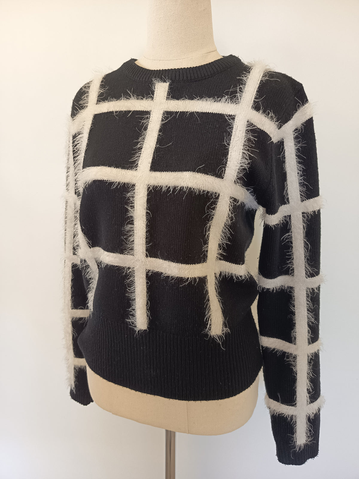 Cue Windowpane Knit