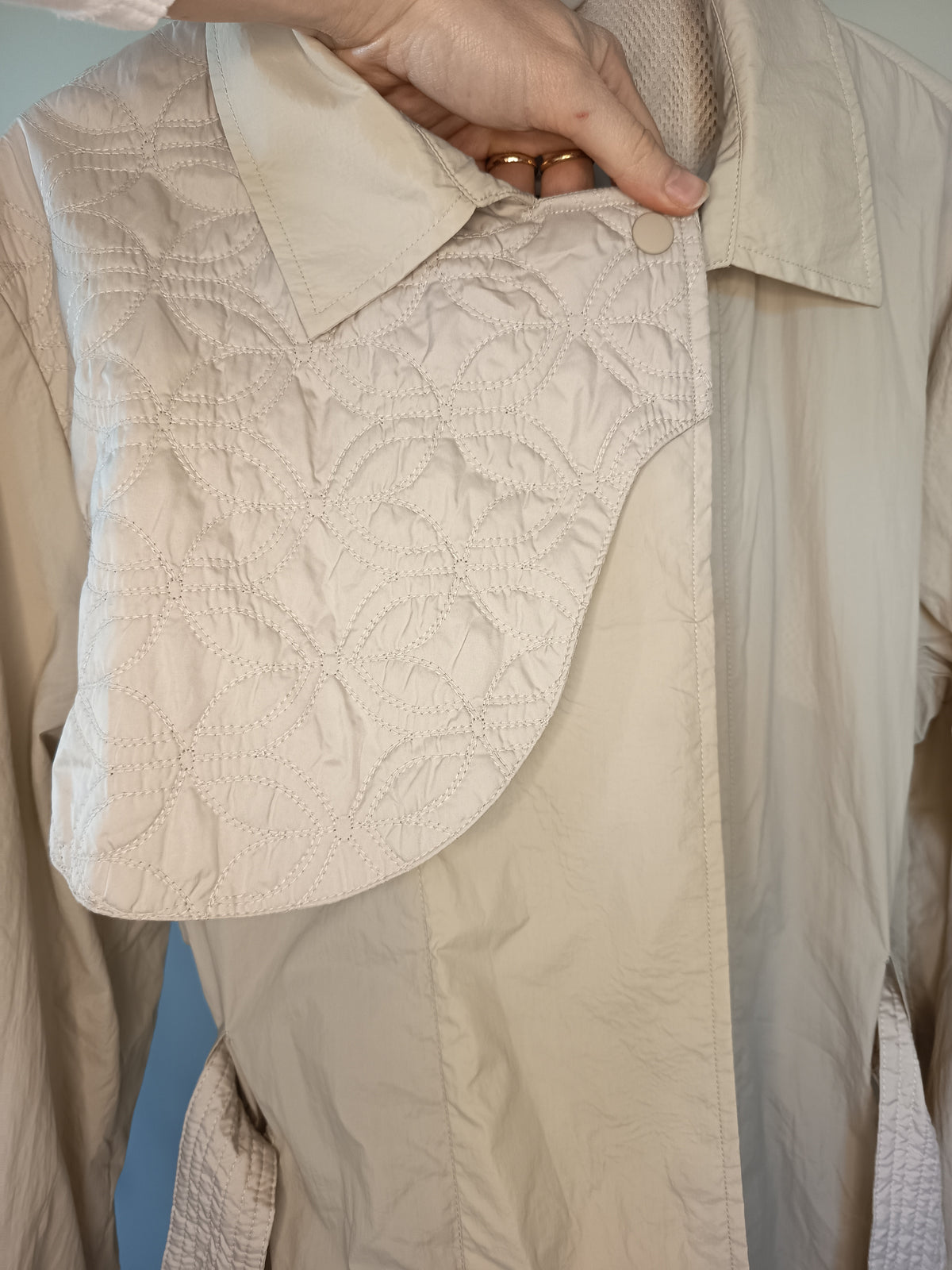 Aje Athletica Quilted Storm Flap Trench (8)