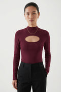 & Other Stories Cutout knit Top (XS)