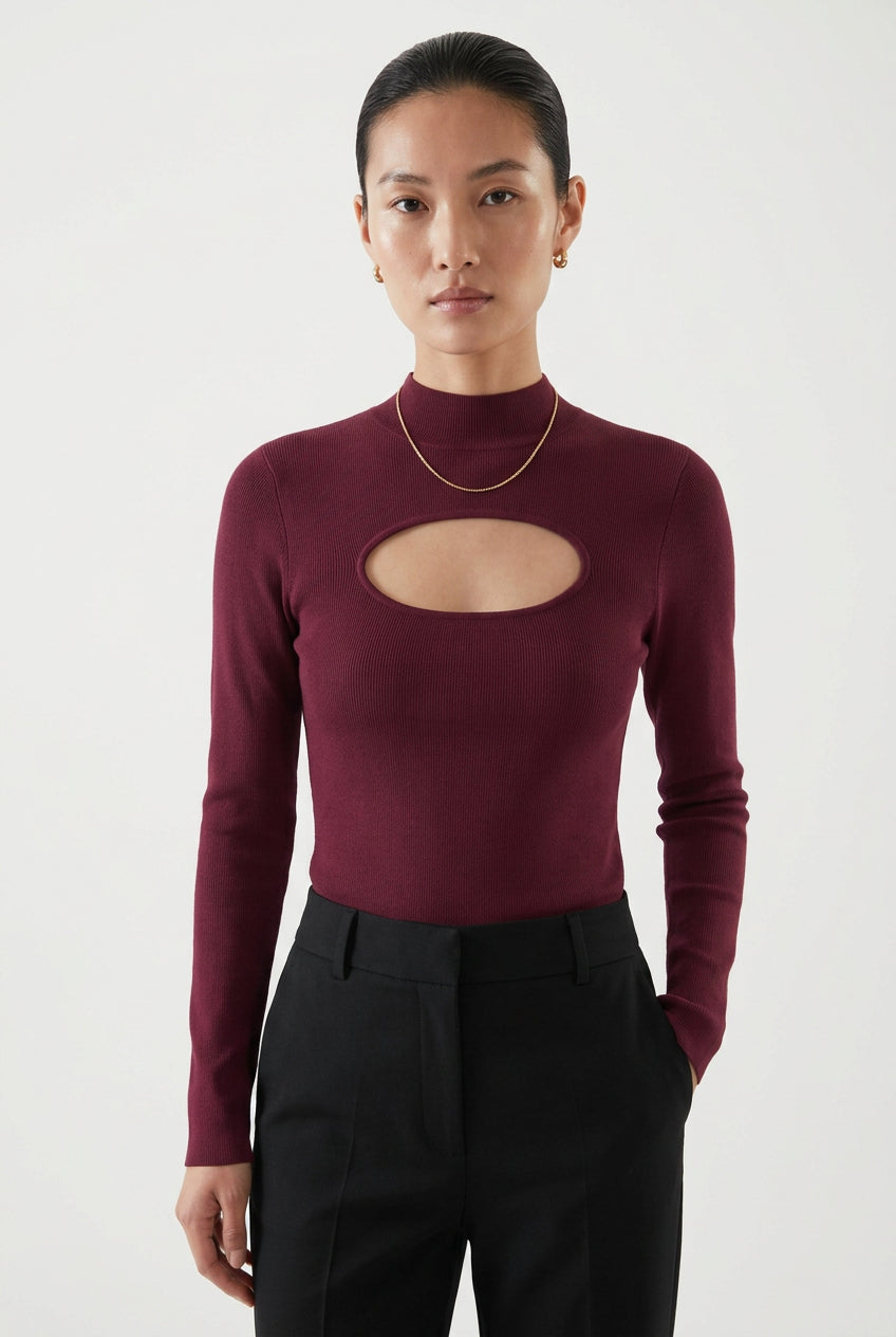 & Other Stories Cutout knit Top (XS)