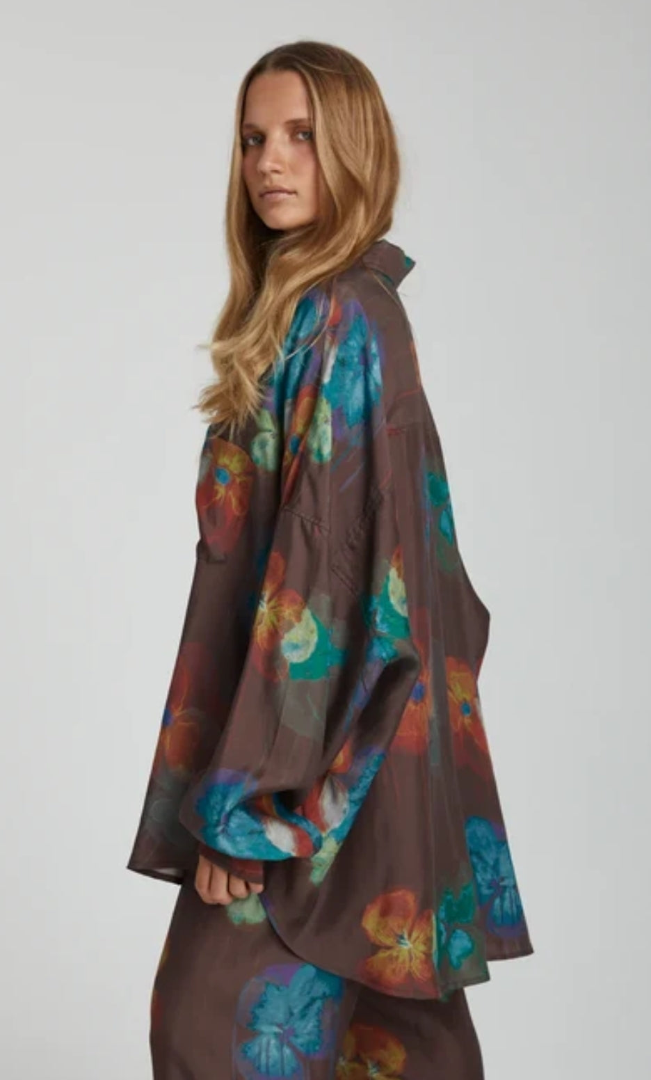 Summi Summi Long Sleeve Shirt Pansy Drip
