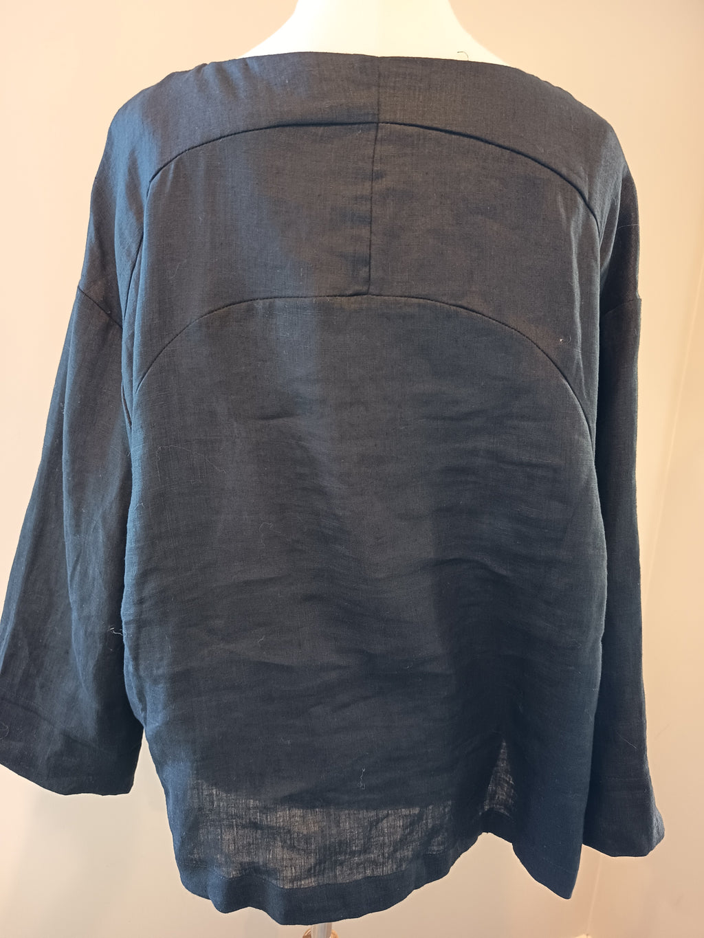 Tirelli Pleat Hem Linen Top