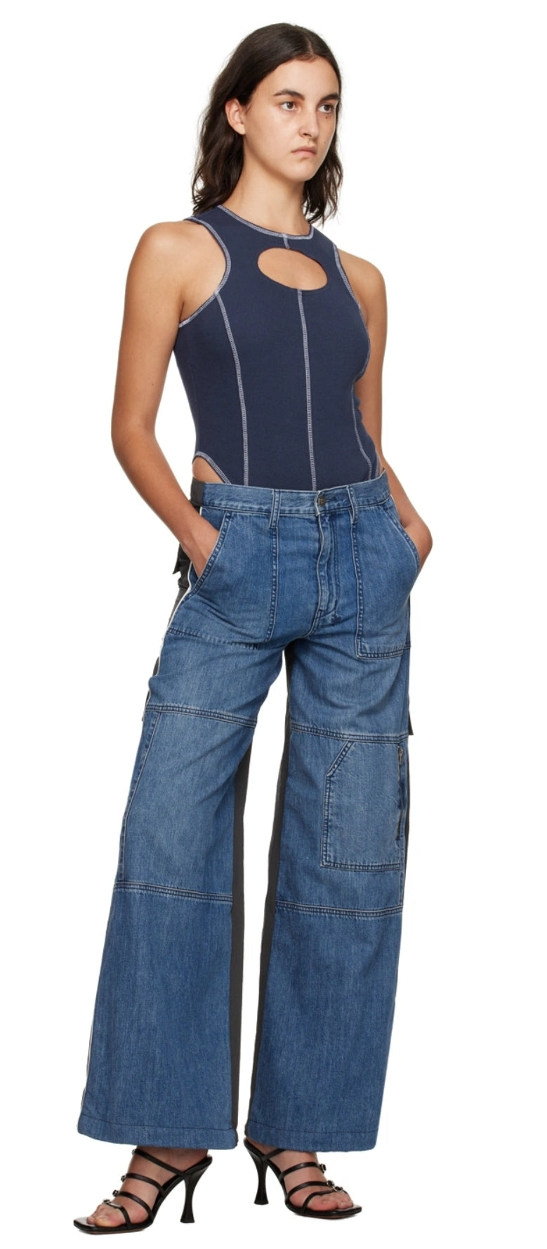 Ksubi Navy Pursuit Bodysuit