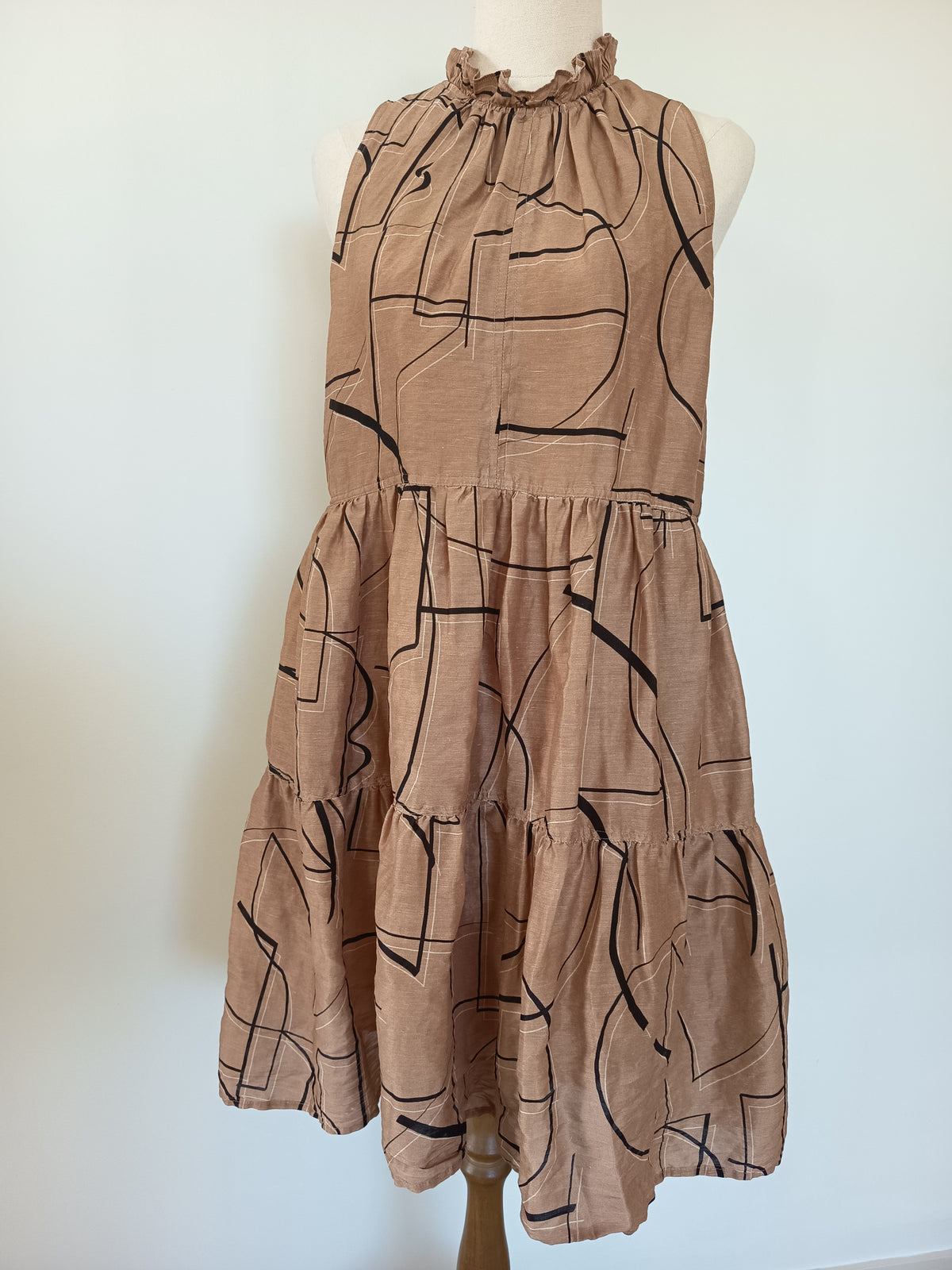 SABA Dia Linen Silk Dress (S)