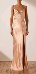 Shona Joy La Lune Bias Cowl Maxi Dress (NEW)