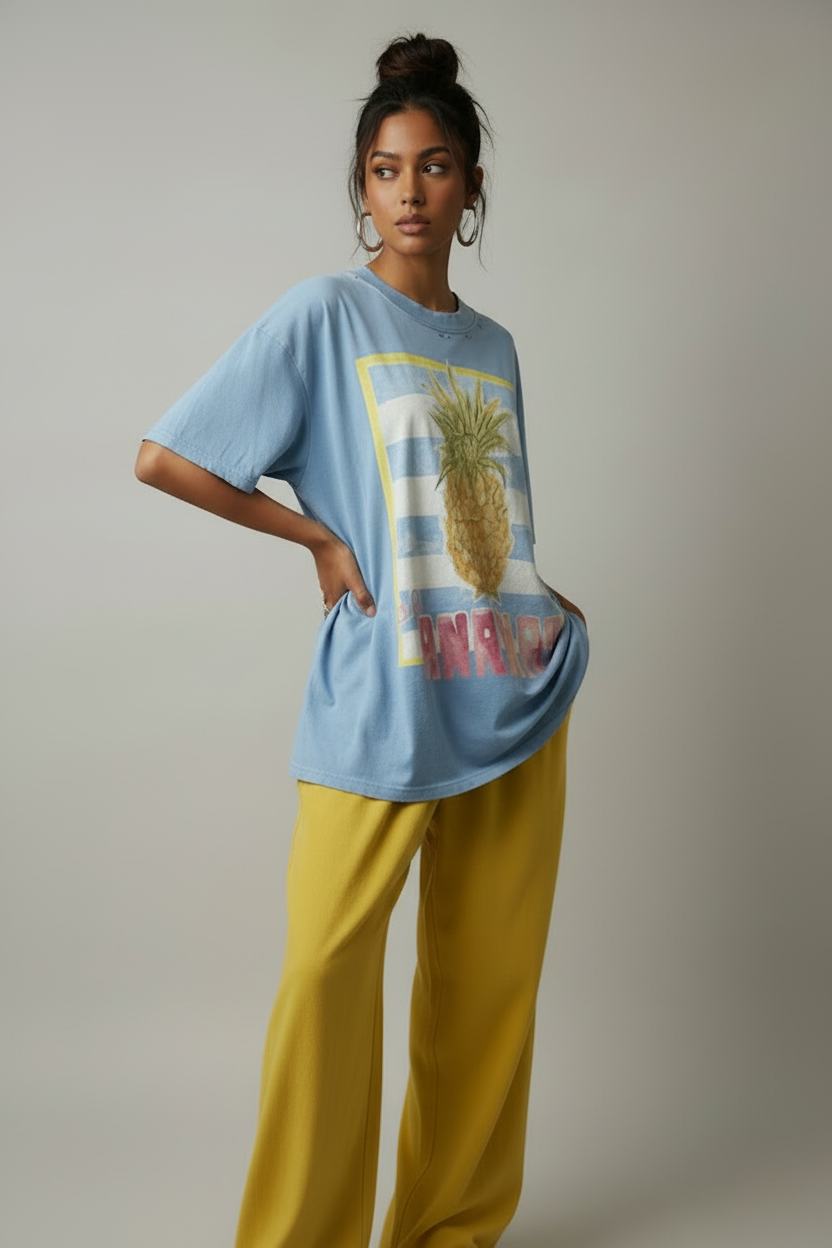 MAKU Las Ananás Distressed Tee