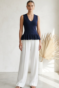 Seed Peplum Knit Tank (XS)