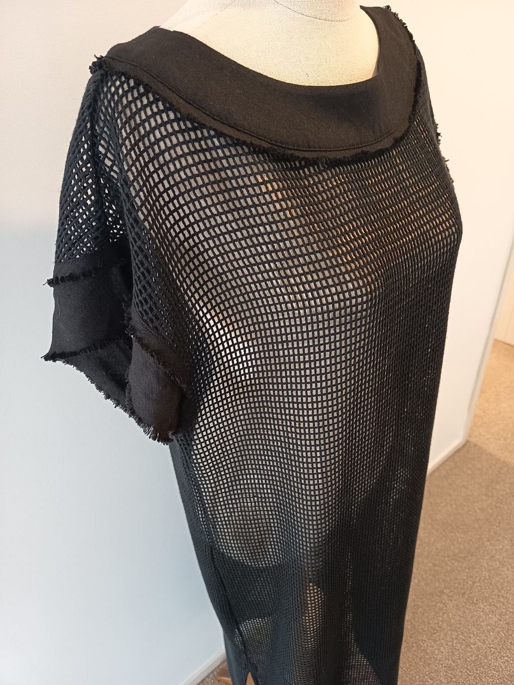 Moochi Chord Mesh Midi Dress