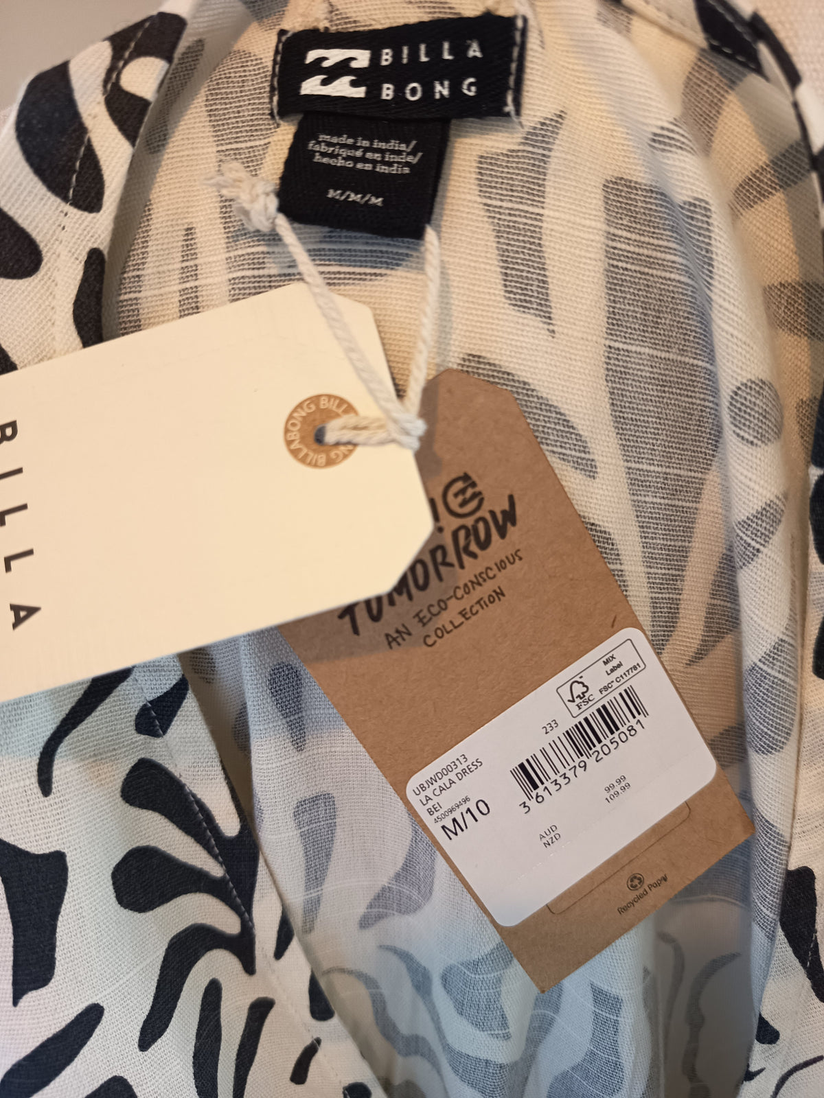 Billabong La Cala Dress (M) (NEW)