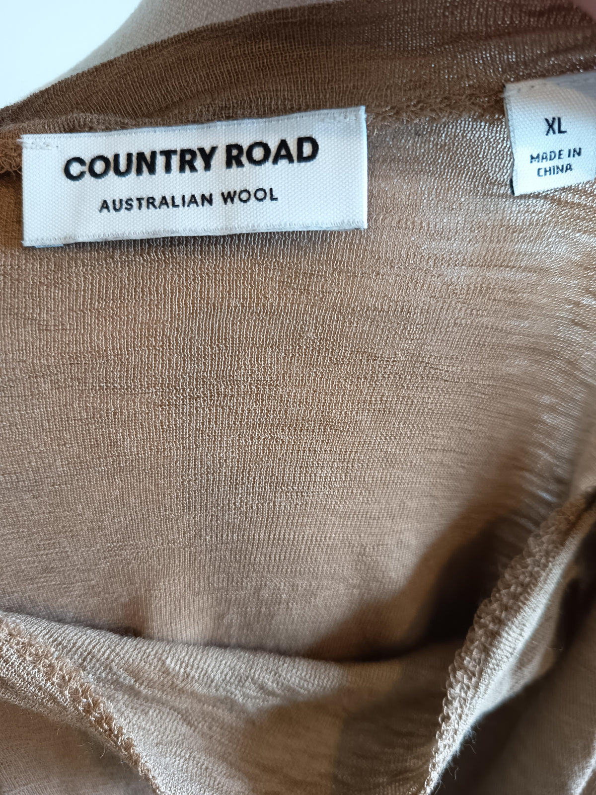 Country Road Boatneck Wool Top