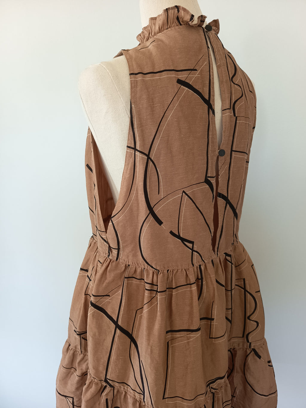SABA Dia Linen Silk Dress (S)