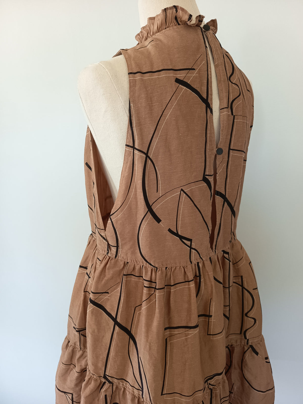 SABA Dia Linen Silk Dress (S)