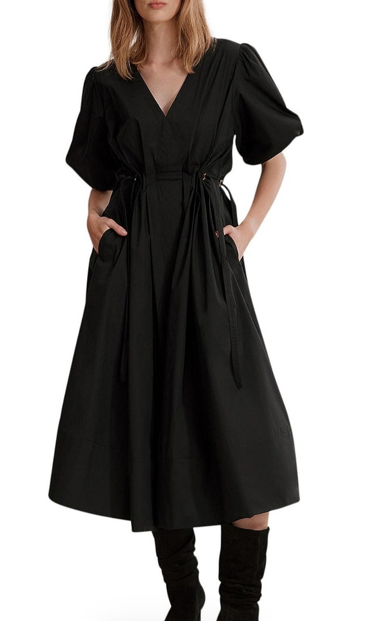 Country Road Gathered Detail Midi Dress (10)